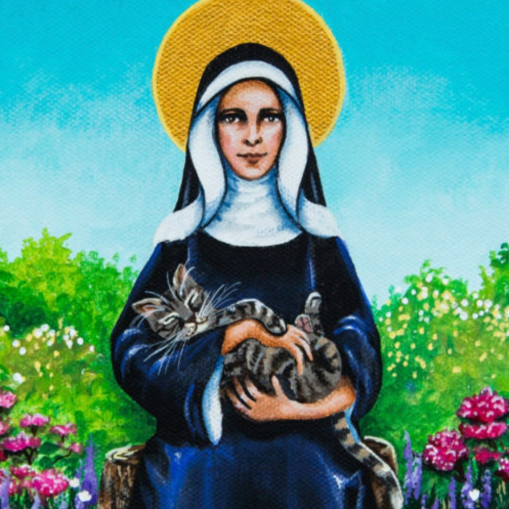 Saint Gertrude of Nivelles: Patron Saint Of Cats