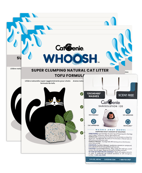 Whoosh Super Clumping Cat Litter 6+1 Combo - CatGenie