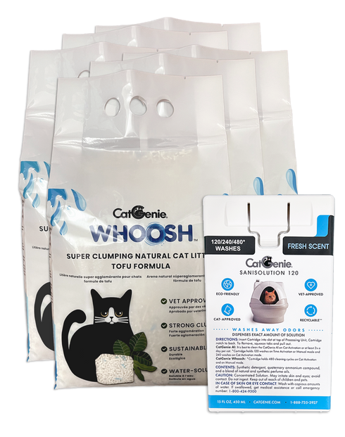 Whoosh Super Clumping Cat Litter 6+1 Combo - CatGenie