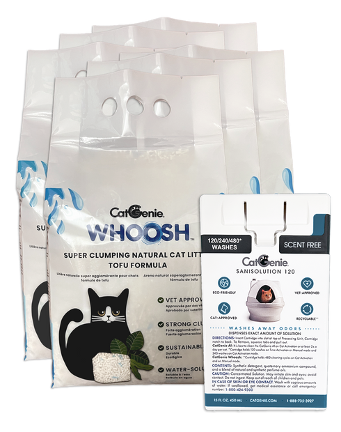 Whoosh Super Clumping Cat Litter 6+1 Combo - CatGenie